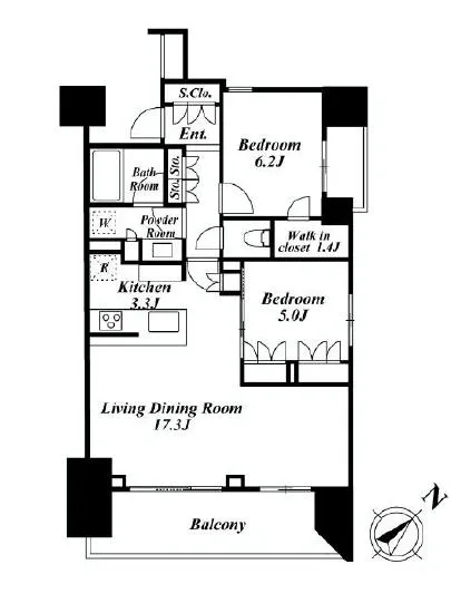 ザ・パークハウス赤坂レジデンス 1204