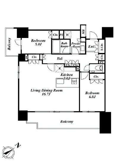 ザ・パークハウス赤坂レジデンス 1102