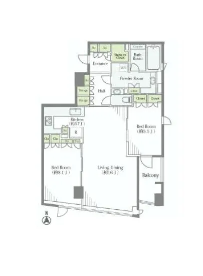 シティハウス三田綱町 3F