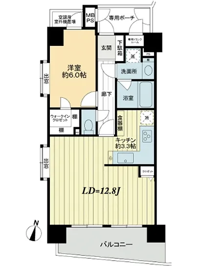 ライオンズステージ麻布 6F