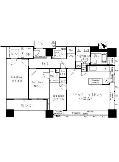 ザ・ヒルトップタワー高輪台 22F