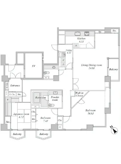 有栖川ヒルズ 2F