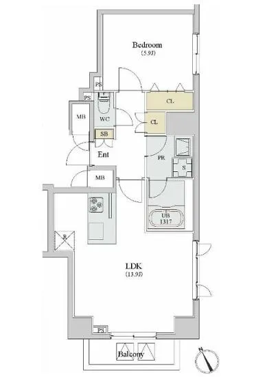 ロイジェント新橋 1403