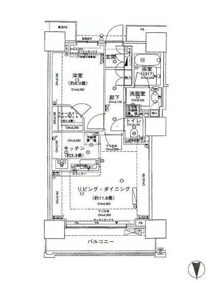 ベイクレストタワー 33階