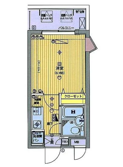 ガラシティ田町 6階