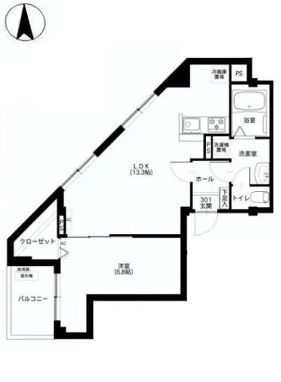 ラシーネ芝浦 301