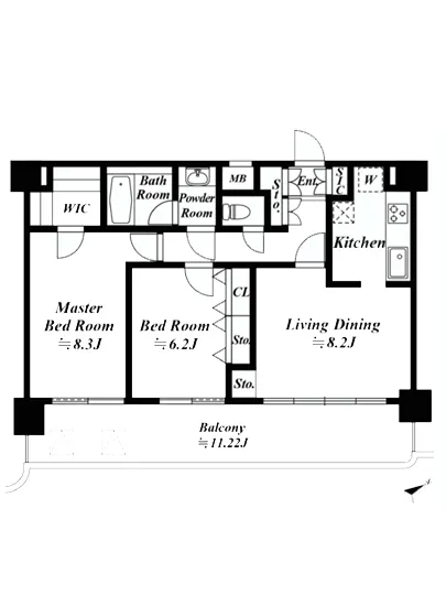 エクセルシオール港区海岸 8F