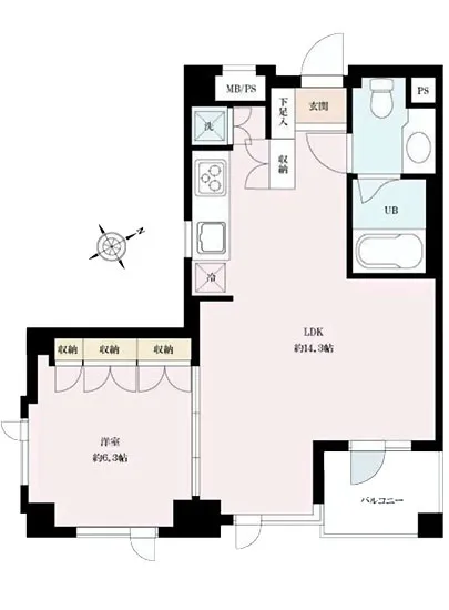 朝日マンション赤坂南部坂 5F