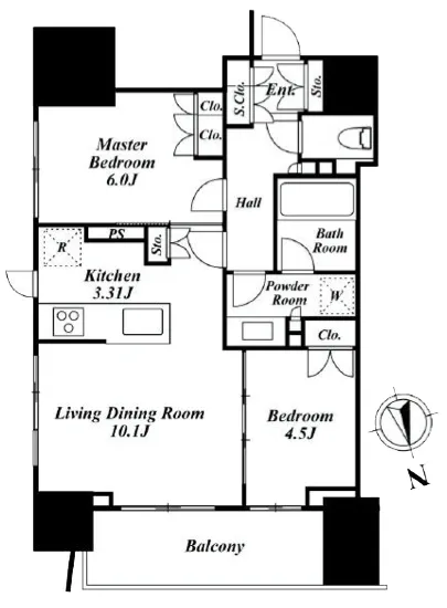 クラッシィスイート・ジオ東麻布 804