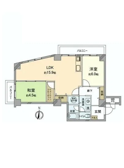 麻布十番ハウス 4階