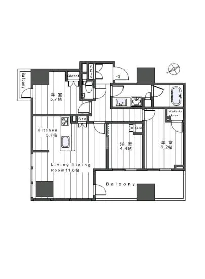 インプレストタワー芝浦エアレジデンス 2101