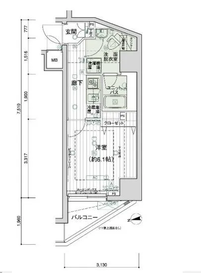 メインステージ高輪 1101