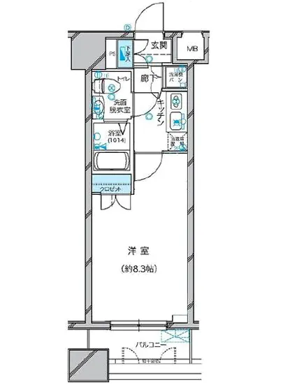 ヴィーダ・スカイコート品川 202