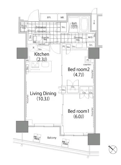 パークハビオ赤坂タワー 2105