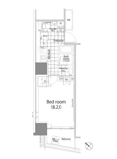 パークハビオ赤坂タワー 1407