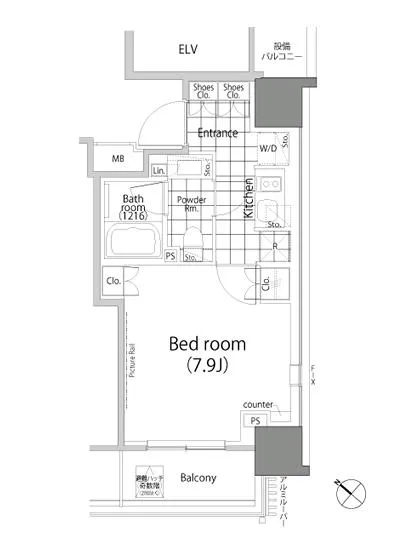 パークハビオ赤坂タワー 1512