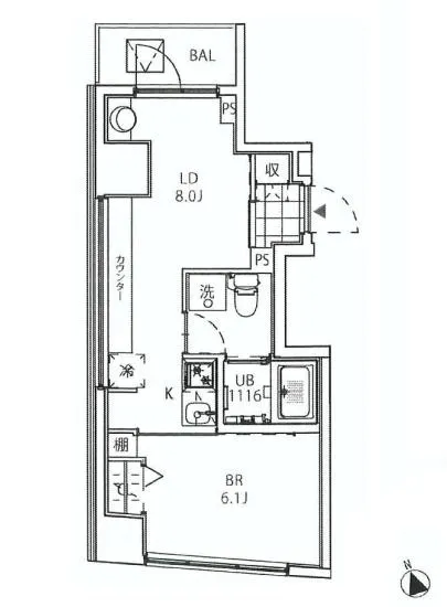 クーカイ・テラス白金高輪 502