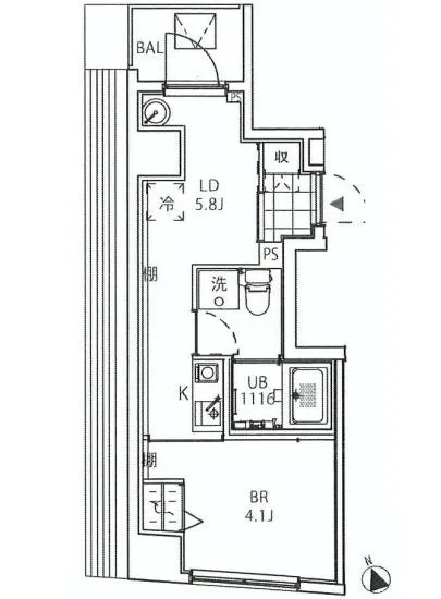 クーカイ・テラス白金高輪 802