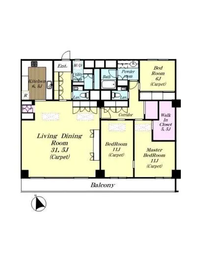 白金第一マンションズ 11F