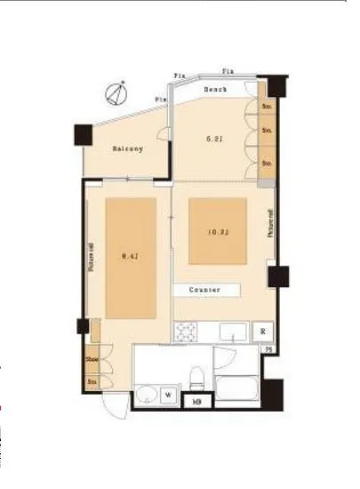 ラ・マーレ白金 2F