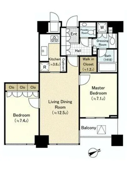 パークコート赤坂ザ・タワー 17階