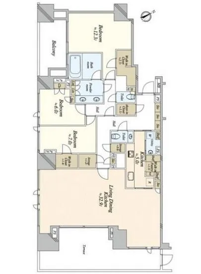 パークマンション白金台Vサンク 2階