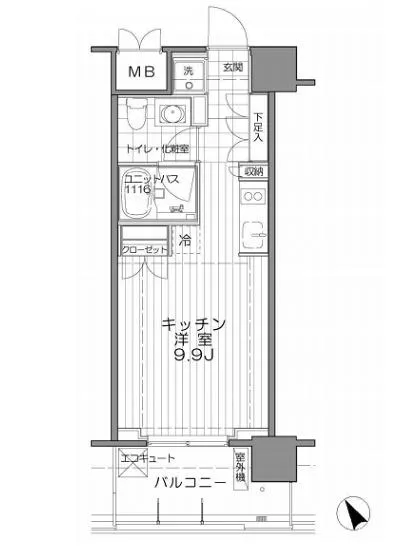 アンビエンテ芝浦 402
