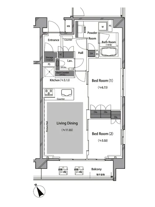 ライジングサン恵比寿二丁目 307