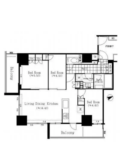 品川タワーレジデンス 2F