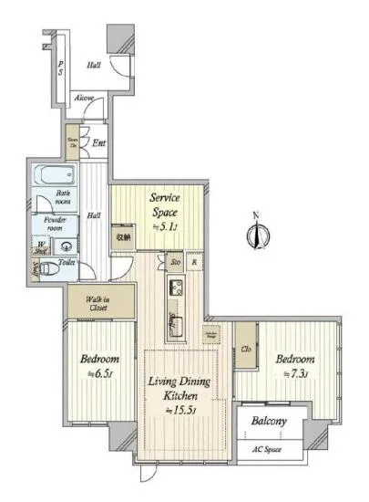 プラウドタワー白金台 15階