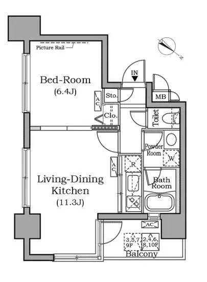 レジディア広尾南 1002