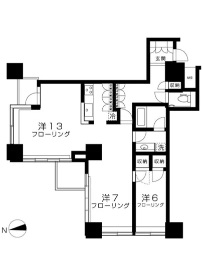 ザ・タワーズ台場(THE TOWERS DAIBA) E-1311