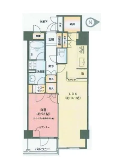 藤和シティスクエア三田ノースウィング 1101