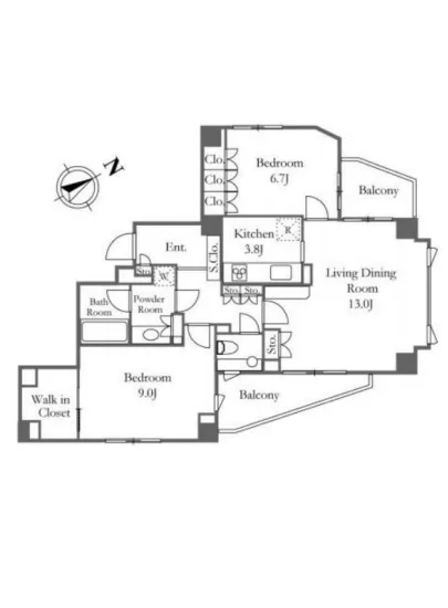 グランスイート白金マークス 7階