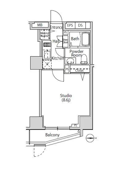 カーサスプレンディッド南麻布 201