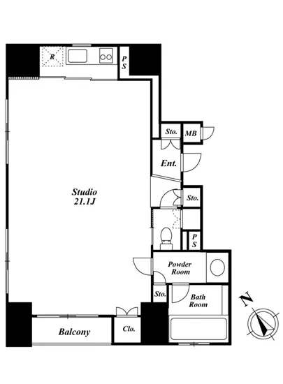 銀座パトリアタワー 801