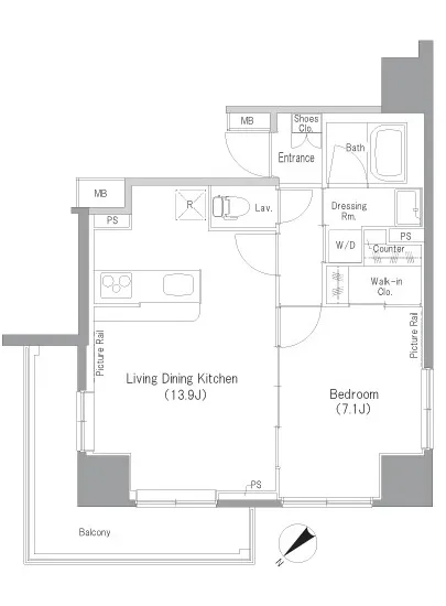 クレストヒル文京千石 A-803
