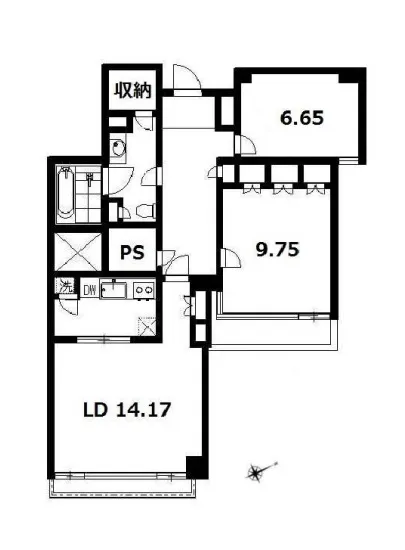 元麻布パークマンション 2F
