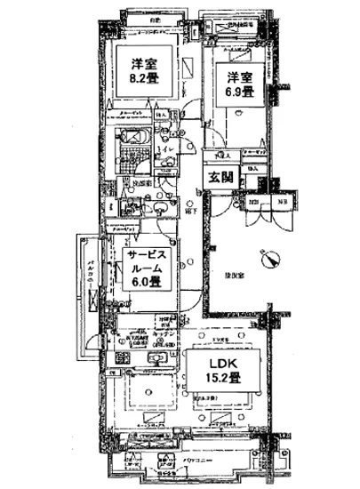 パークハウス六本木麻布三河台 2階
