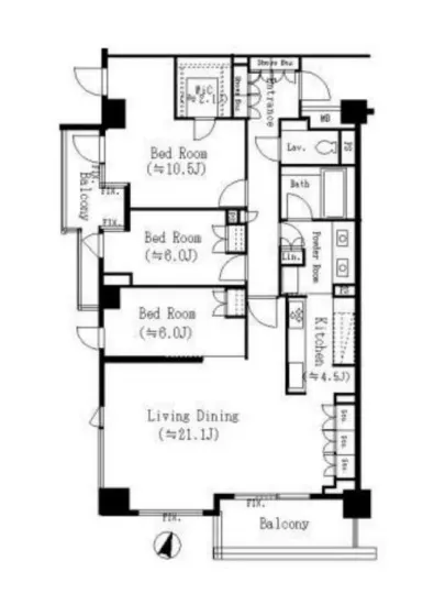 ザ・パークハウス西麻布霞町 201