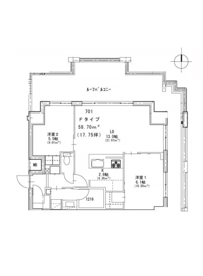 クローバー高輪 701