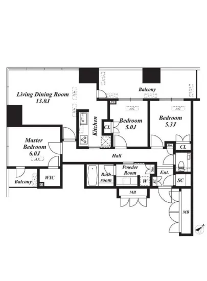 キャピタルゲートプレイス ザ・タワー 18F