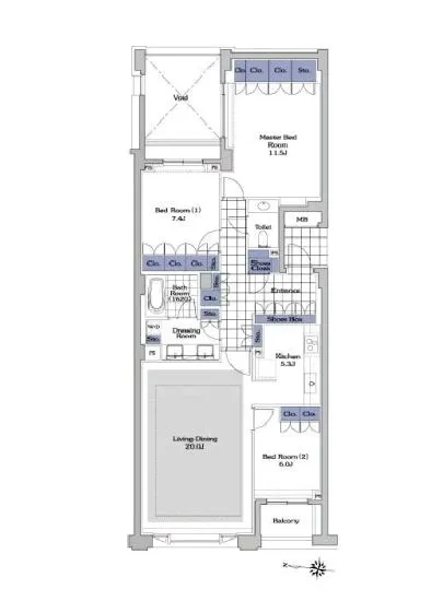 プライムメゾン御殿山WEST 302