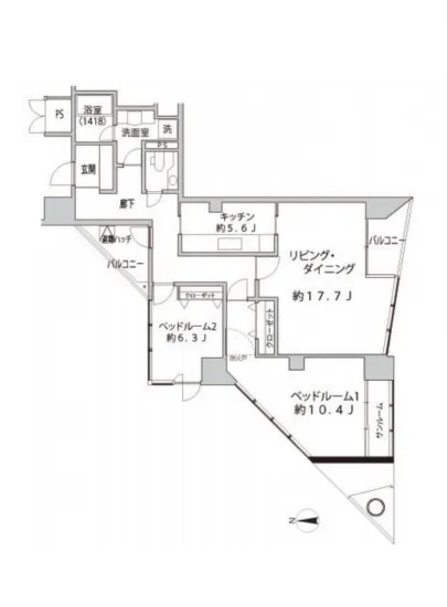 芝浦クリスタル品川レジデンス 1805