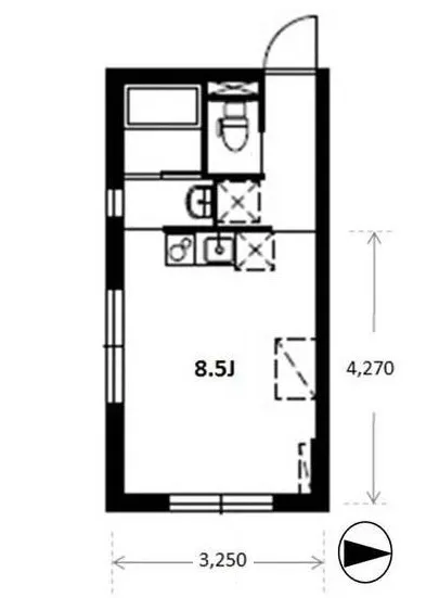 アパートメントクロ白金 303