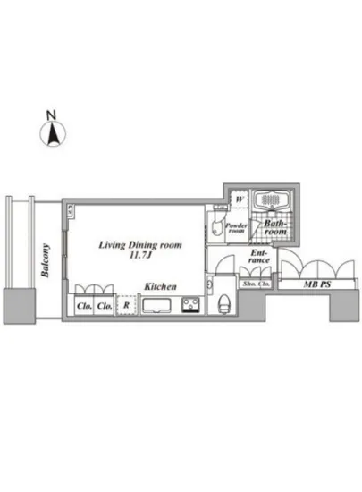 プラウドタワー東五反田 8F