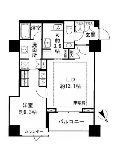 南青山テラス常盤松フォレスト D817