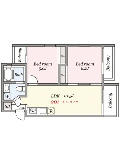 グランドハウス中目黒 201