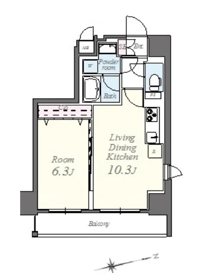 コンパル汐留 1301