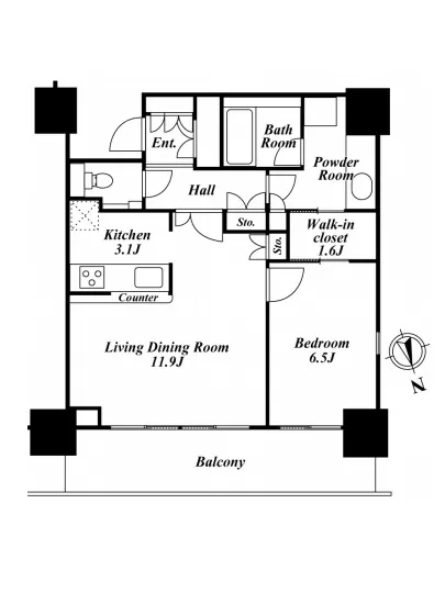 リエトコートアルクスタワー 401